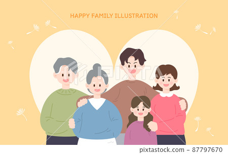 Harmonious Family Month Character Illustration 10 Harmonious Family Month Character Illustration 10 87797670