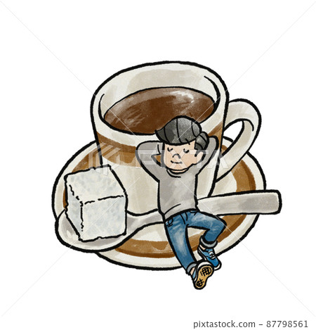 Coffee cup and man 87798561