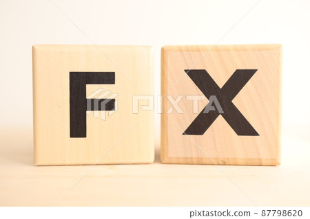 FX(FX/外匯保證金交易)木製字母塊(標誌/圖標/文字) FX(FX/外匯保證金交易)木製字母塊(標誌/圖標/文字) 87798620