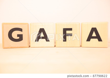GAFA wooden alphabet block (logo icon text) GAFA wooden alphabet block (logo icon text) 87798622