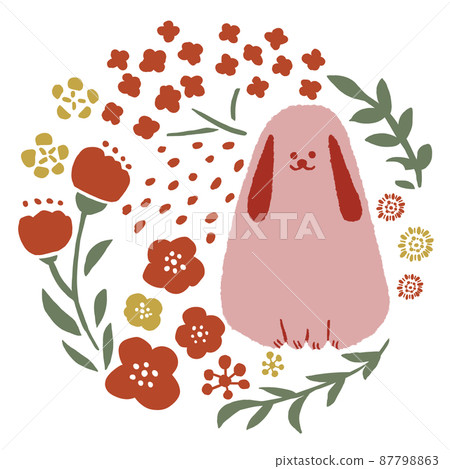 Dogs and flowers Dogs and flowers 87798863