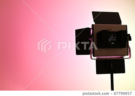 Studio shot with RGB video light 87799957