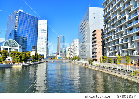從南濱大橋/芝浦運河看濱松町（東京都港區）[2022.3] 87801857