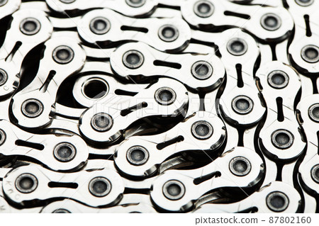 Bicycle chain as a close-up texture of torque transmission links Bicycle chain as a close-up texture of torque transmission links 87802160