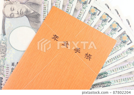 Pension notebook and money Pension notebook and money 87802204