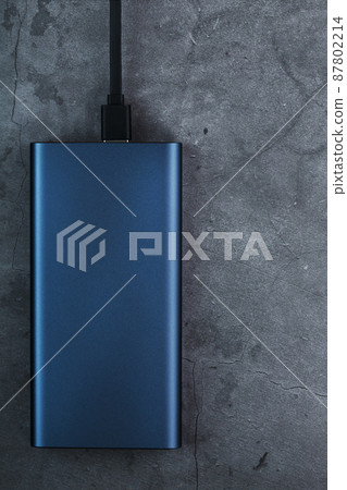 Portable External Battery Power Bank blue with USB Cord Portable External Battery Power Bank blue with USB Cord 87802214