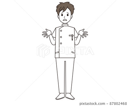 一名男護士,一名醫務工作者的插圖 一名男護士,一名醫務工作者的插圖 87802468