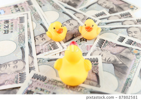 Banknotes and ducks Banknotes and ducks 87802581