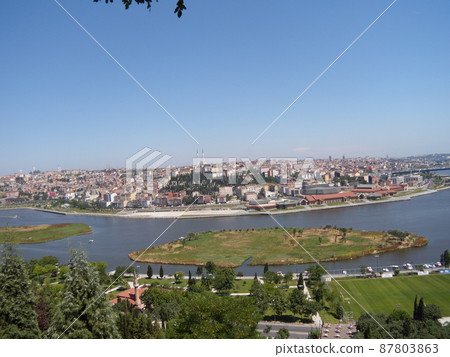 View of the Golden Horn from Pierre Loti Hill [Istanbul, Turkey] 87803863