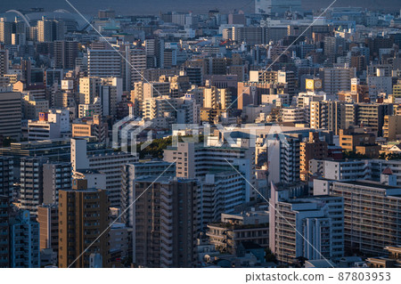 《Hyogo Prefecture》 Kobe cityscape, the dawn of Suwayama Park 《Hyogo Prefecture》 Kobe cityscape, the dawn of Suwayama Park 87803953