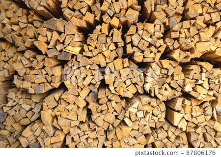 Wood texture firewood up 87806176