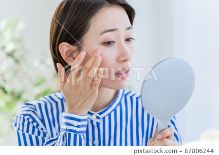 Beauty image Trouble worried rough skin 87806244