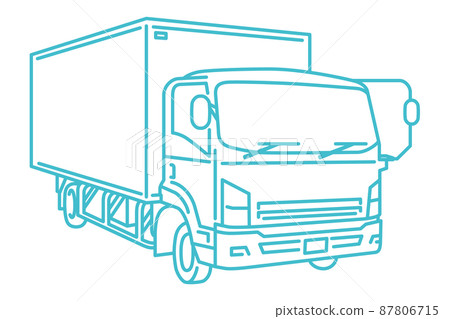 The front of a heavy truck 87806715