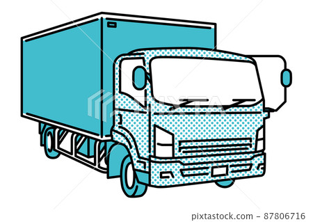 The front of a heavy truck 87806716