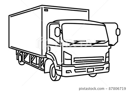 一輛重型卡車的前面 一輛重型卡車的前面 87806719
