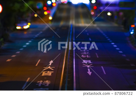 夜晚的觀音街上的微型交通 觀音街的夜景 [城市形象] 87806722
