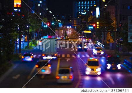夜晚的觀音街上的微型交通 觀音街的夜景 [城市形象] 87806724