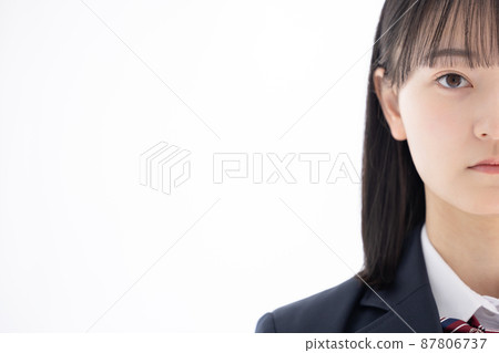 Female high school student portrait 87806737