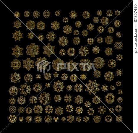 Mandala golden art Mandala golden art 87807450