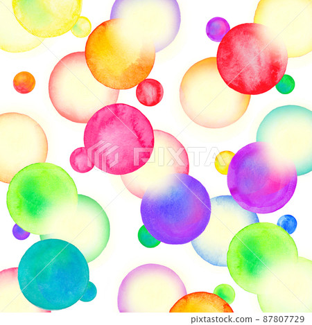 Schematic colorful pattern of molecule. Multicolor molecules design 87807729