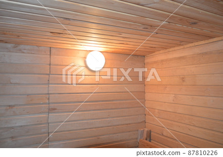 The interior of the sauna and bath for washing and taking procedures 87810226