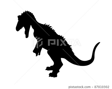 Cryolophosaurus  , Dinosaur on isolationbackground    . 87810302