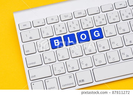 Keyboard labeled BLOG 87811272