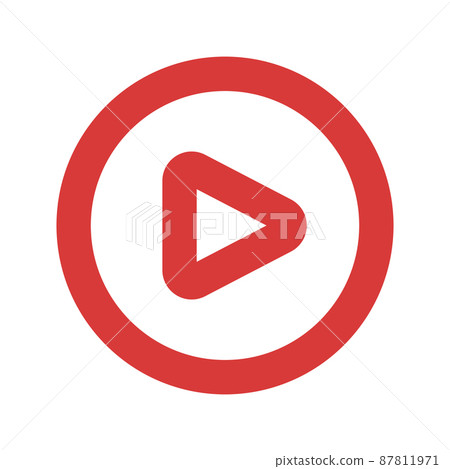 簡單的播放按鈕 87811971