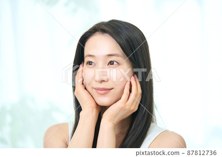 美麗的女人美麗的小臉 87812736