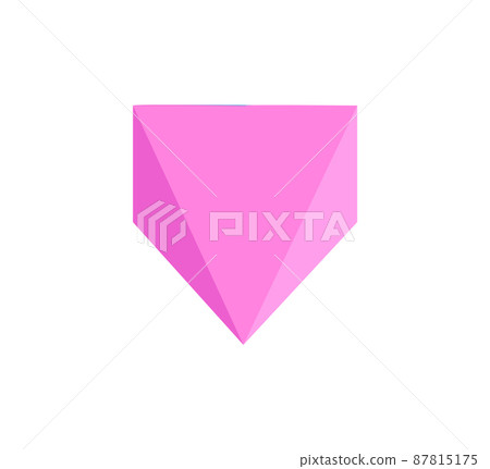 Rectangular Pyramid Coloured Rectangular Pyramid Template, Collorful Poster - Stock Illustration ...