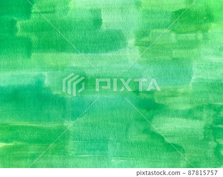 Green watercolor background texture 87815757