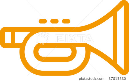 Trumpet icon illustration 87815880