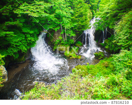 Ryuzu Falls in Oku-Nikko, Tochigi Prefecture 87816210