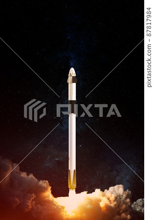 Space Shuttle takes off into space. Elements of this image furnished by NASA. Space Shuttle takes off into space. Elements of this image furnished by NASA. 87817984