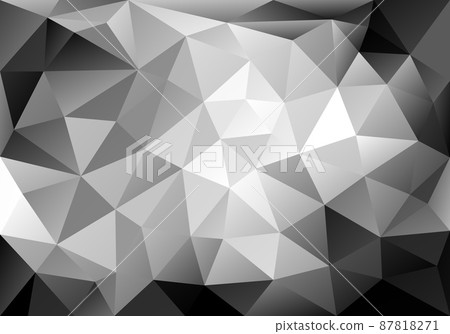 black and white low poly background, vector black and white low poly background, vector 87818271