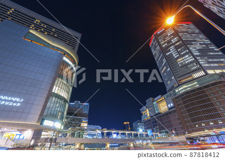 JR大阪車站前阪急梅田夜景 87818412