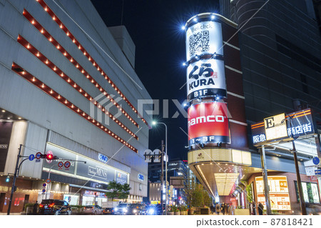 大阪/梅田市夜景,Hep Navio附近,阪急東 大阪/梅田市夜景,Hep Navio附近,阪急東 87818421