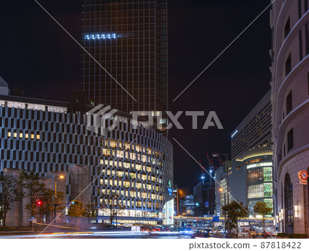 Around Osaka Station, Osaka / Umeda city night view Around Osaka Station, Osaka / Umeda city night view 87818422