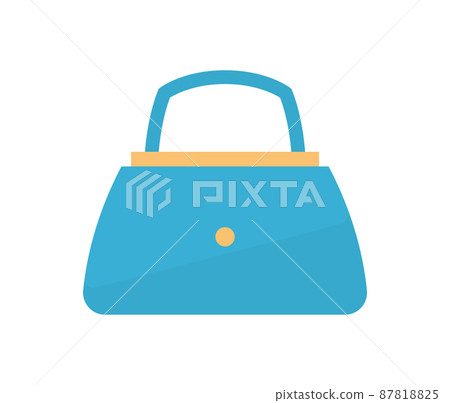 Womens Handbag Blue Fashion Vector Illustration Womens Handbag Blue Fashion Vector Illustration 87818825