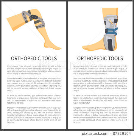 Orthopedic Tools Set and Text Vector Illustration Orthopedic Tools Set and Text Vector Illustration 87819164