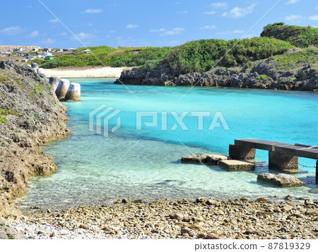 沖繩縣與那國島曾內港 87819329