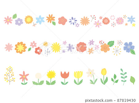 手繪花卉粉彩裝飾格紋套裝 手繪花卉粉彩裝飾格紋套裝 87819430