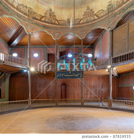 Whirling Dervishes Ceremony hall at the Mevlevi Tekke, Cairo, Egypt 87819555