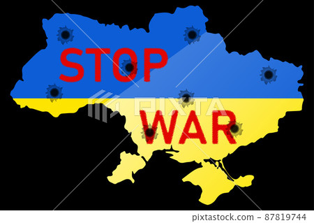 stop the war in ukraine vector illustration stop the war in ukraine vector illustration 87819744