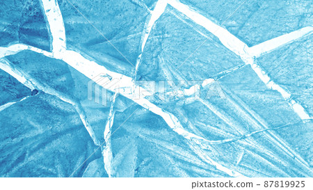 Close-up of broken ice, top shot. 87819925
