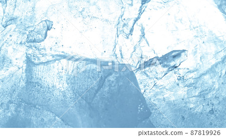 Close-up of broken ice, top shot. Close-up of broken ice, top shot. 87819926