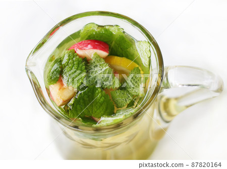 Apple drink with mint Apple drink with mint 87820164