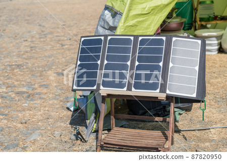 [在中津川河床露營，太陽能發電] 87820950