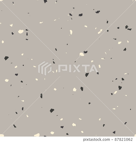 Terrazzo seamless pattern. Flooring mosaic texture. Vector floor with natural stones, granite, marble, quartz 87821062