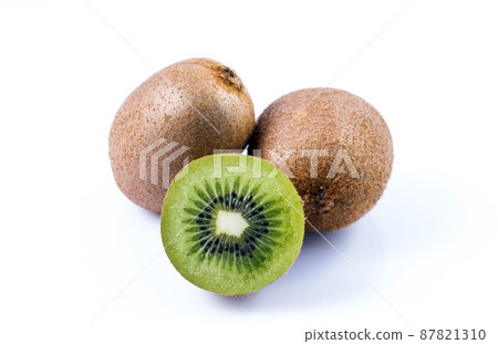 kiwi fruit isolated on white background kiwi fruit isolated on white background 87821310